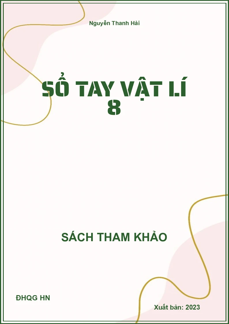 Sổ tay vật lí 8