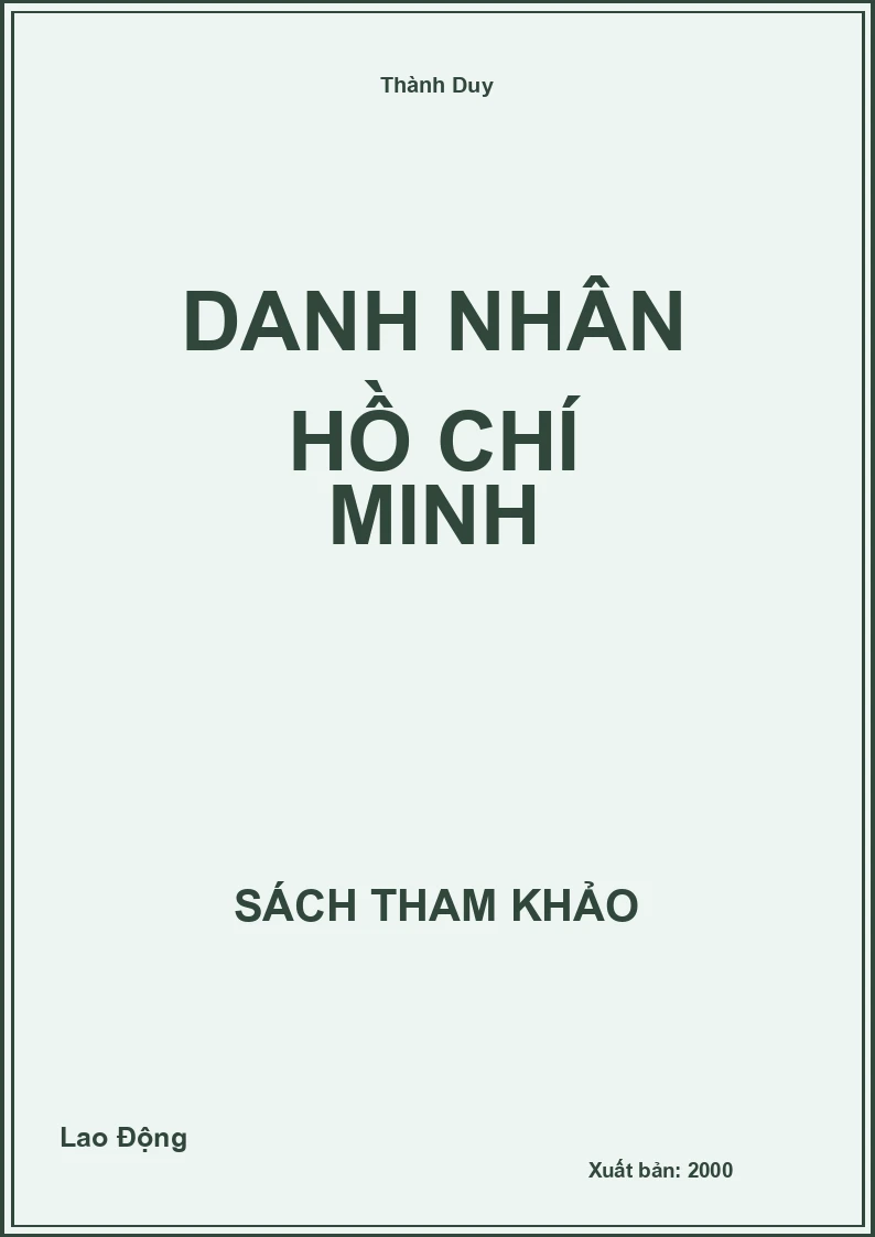 Danh Nhân Hồ Chí Minh