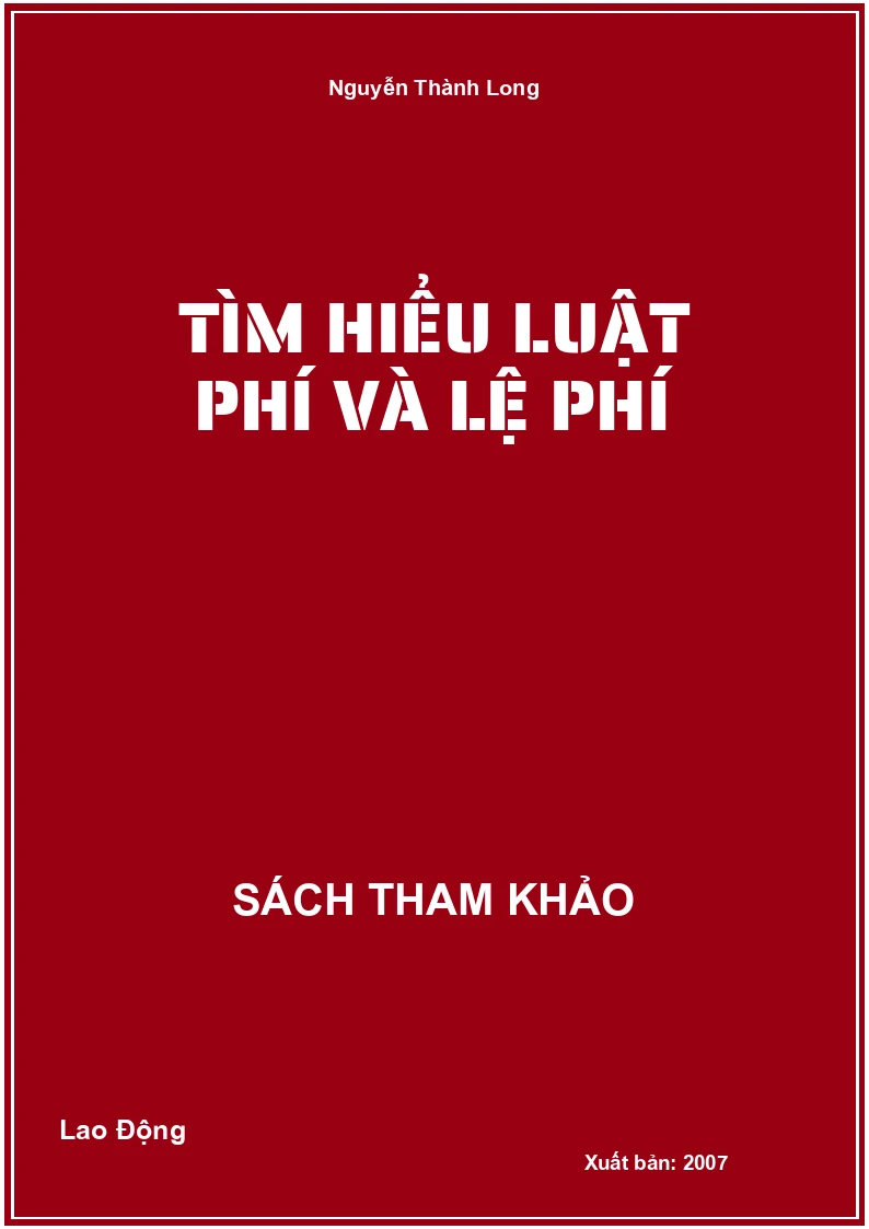 Tìm Hiểu Luật Phí Và Lệ Phí