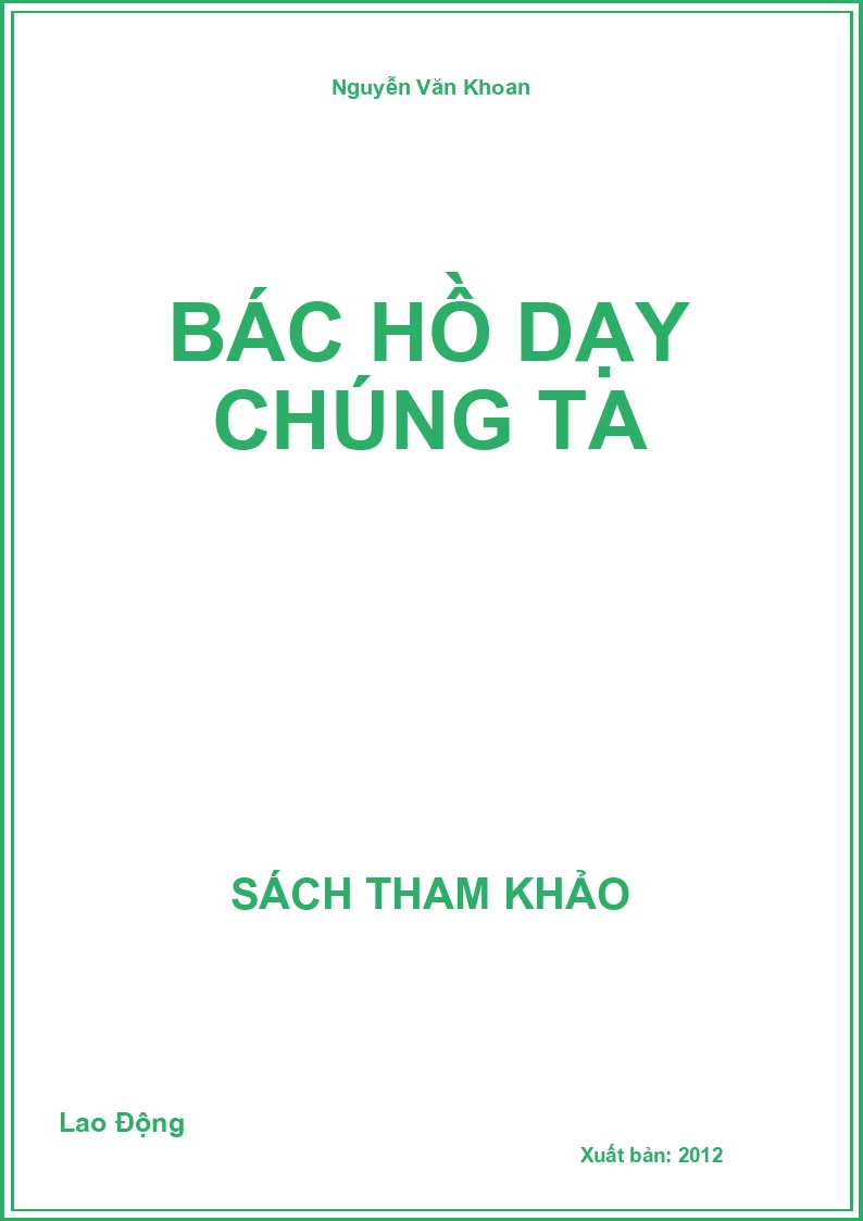 Bác Hồ Dạy Chúng Ta