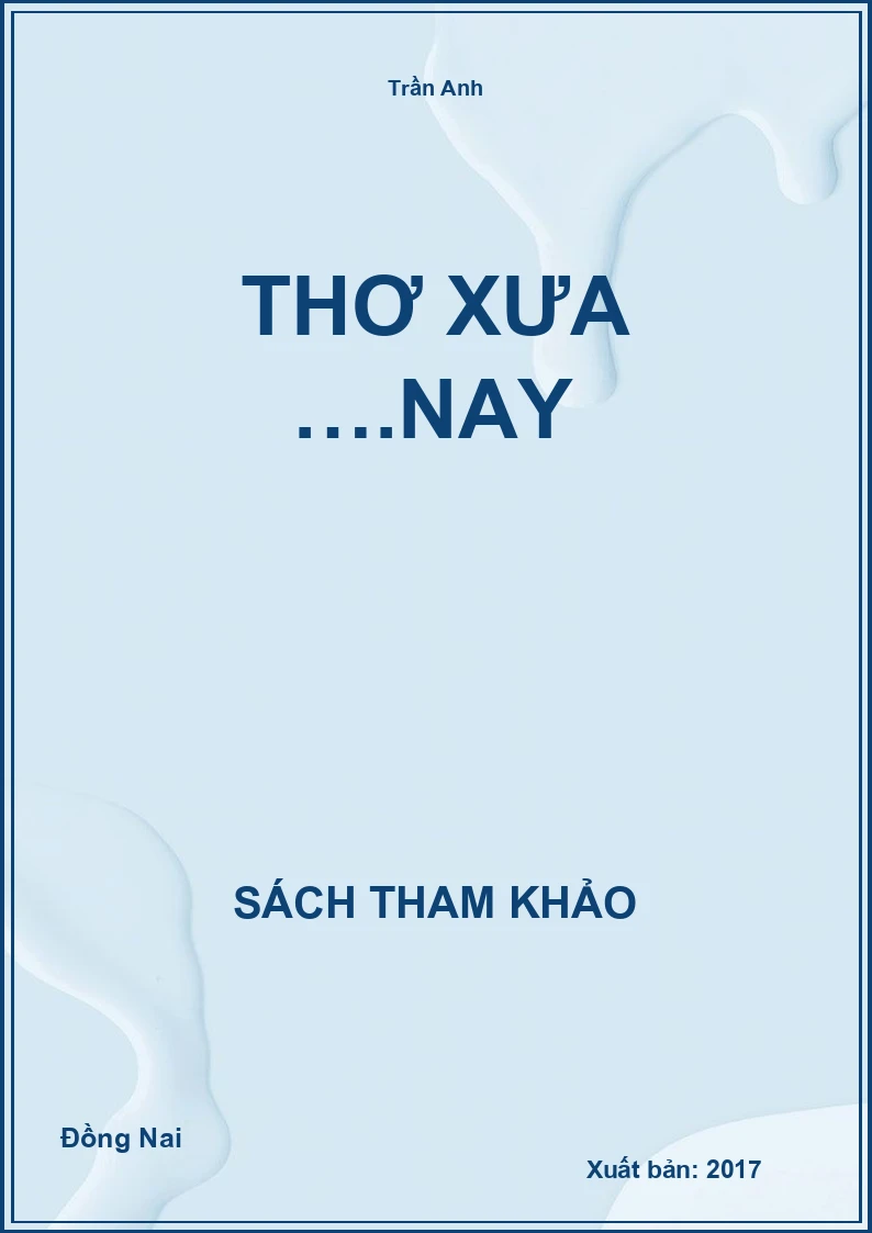 Thơ xưa ….nay