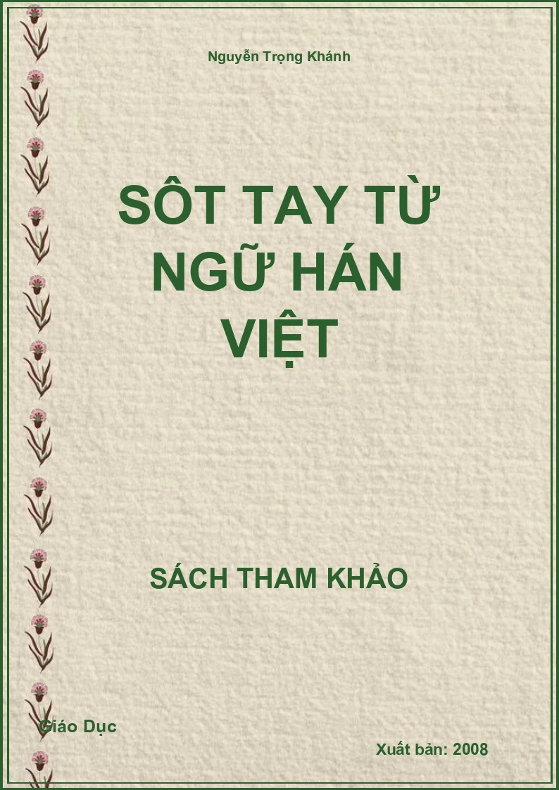 Sôt Tay Từ Ngữ Hán Việt