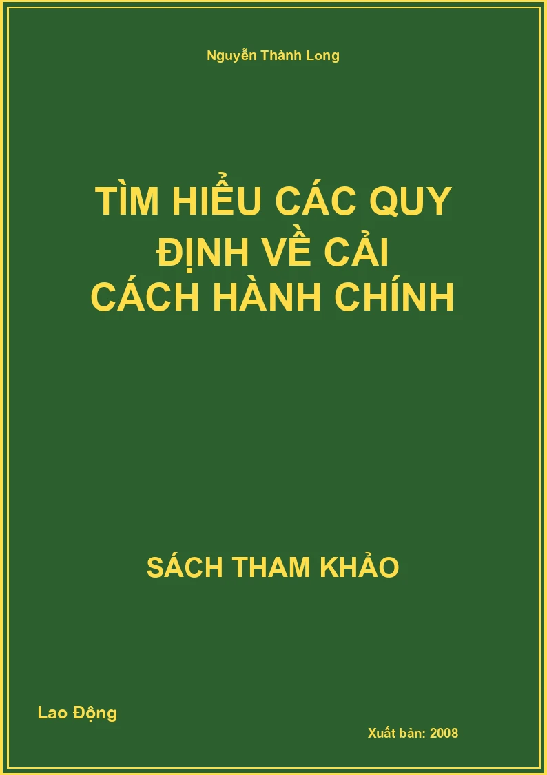 Tìm Hiểu Các Quy Định Về Cải Cách Hành Chính