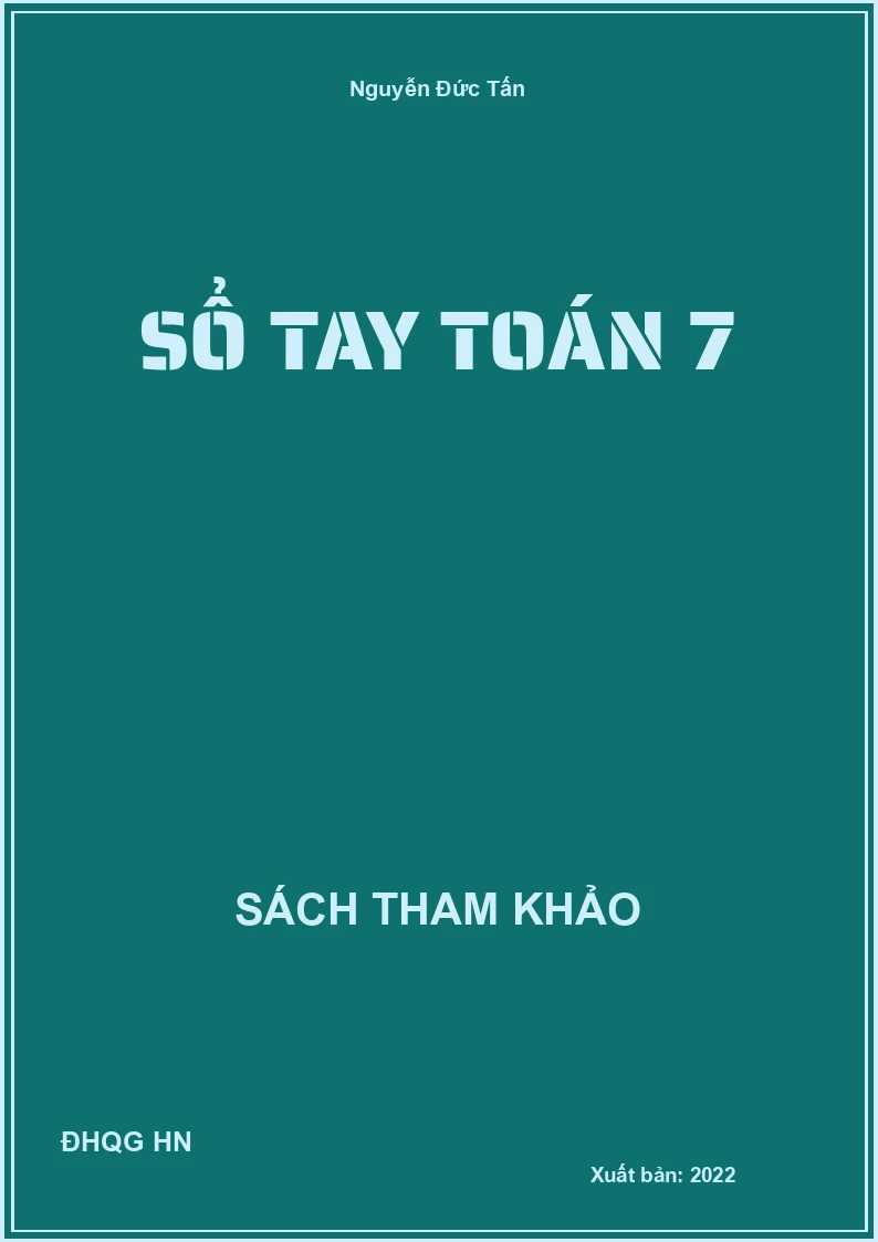Sổ tay toán 7