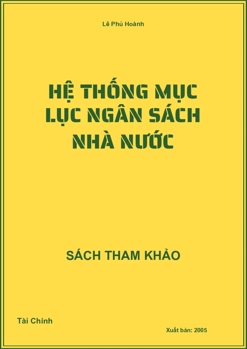 Hệ Thống Mục Lục Ngân Sách Nhà Nước