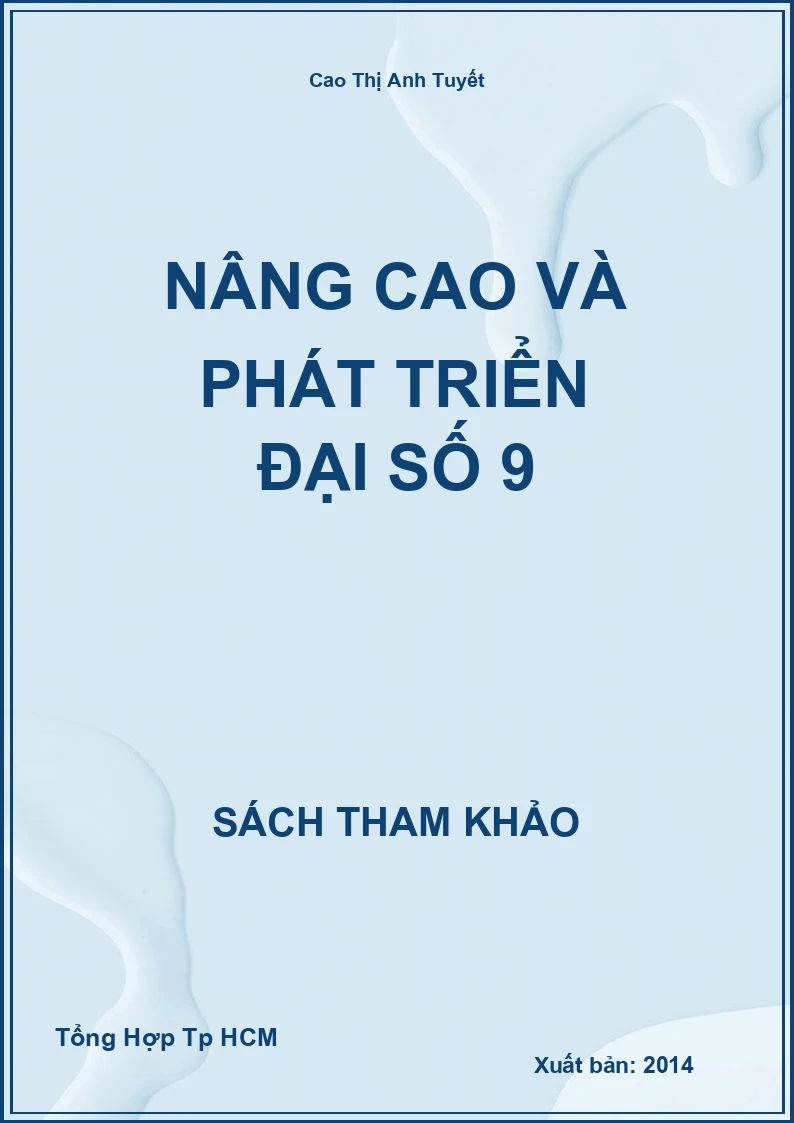 Nâng cao và phát triển đại số 9