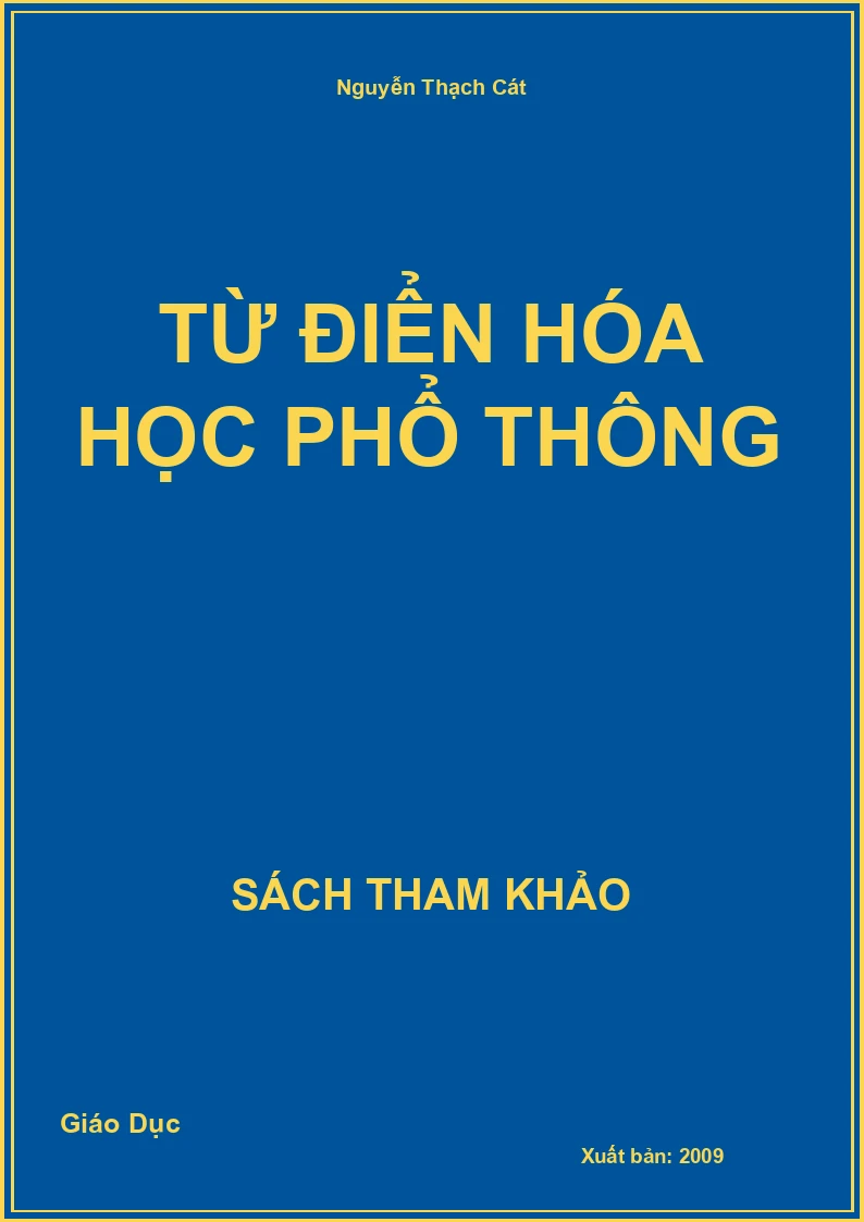 Từ Điển Hóa Học Phổ Thông