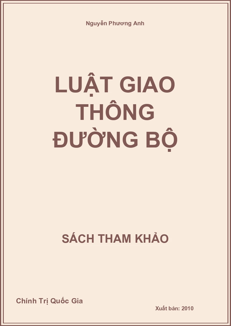 Luật Giao Thông Đường Bộ