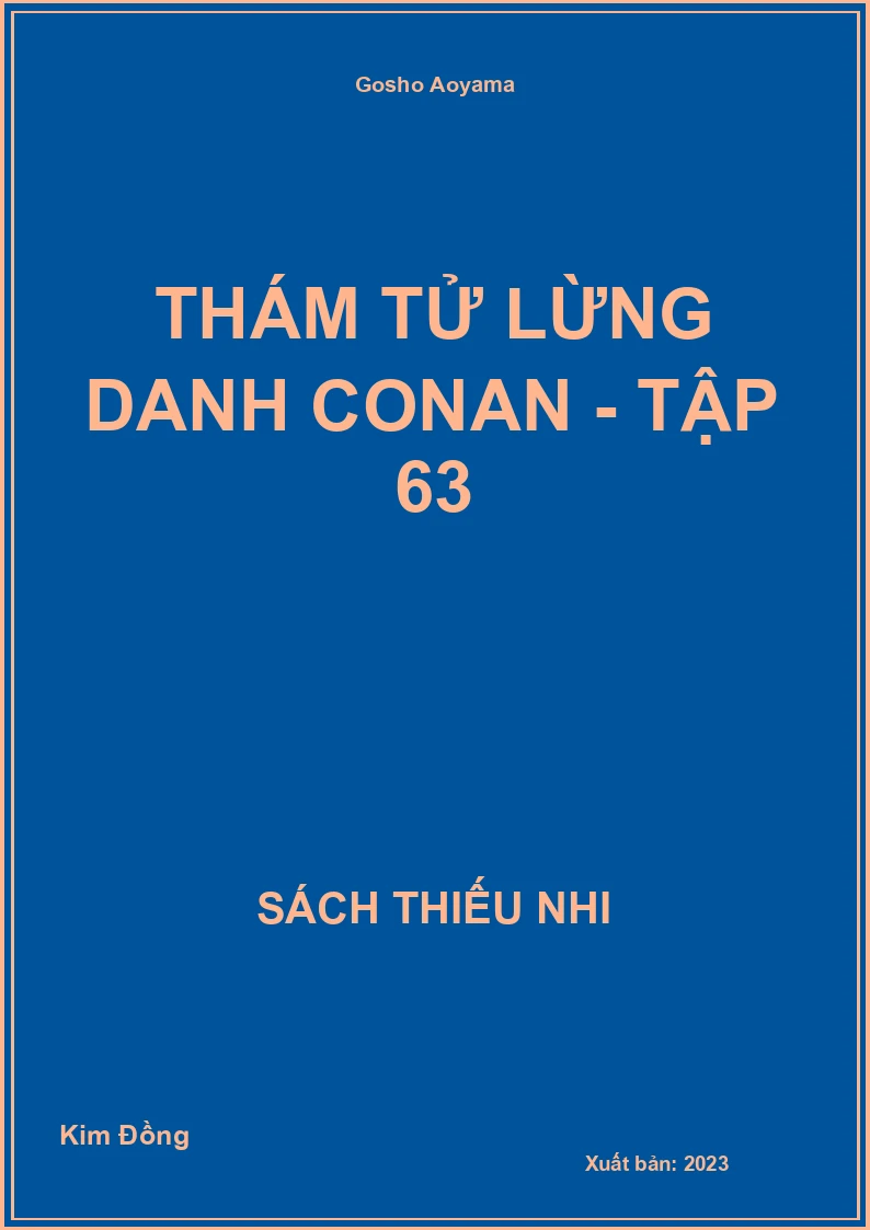 Thám tử lừng danh conan - tập 63
