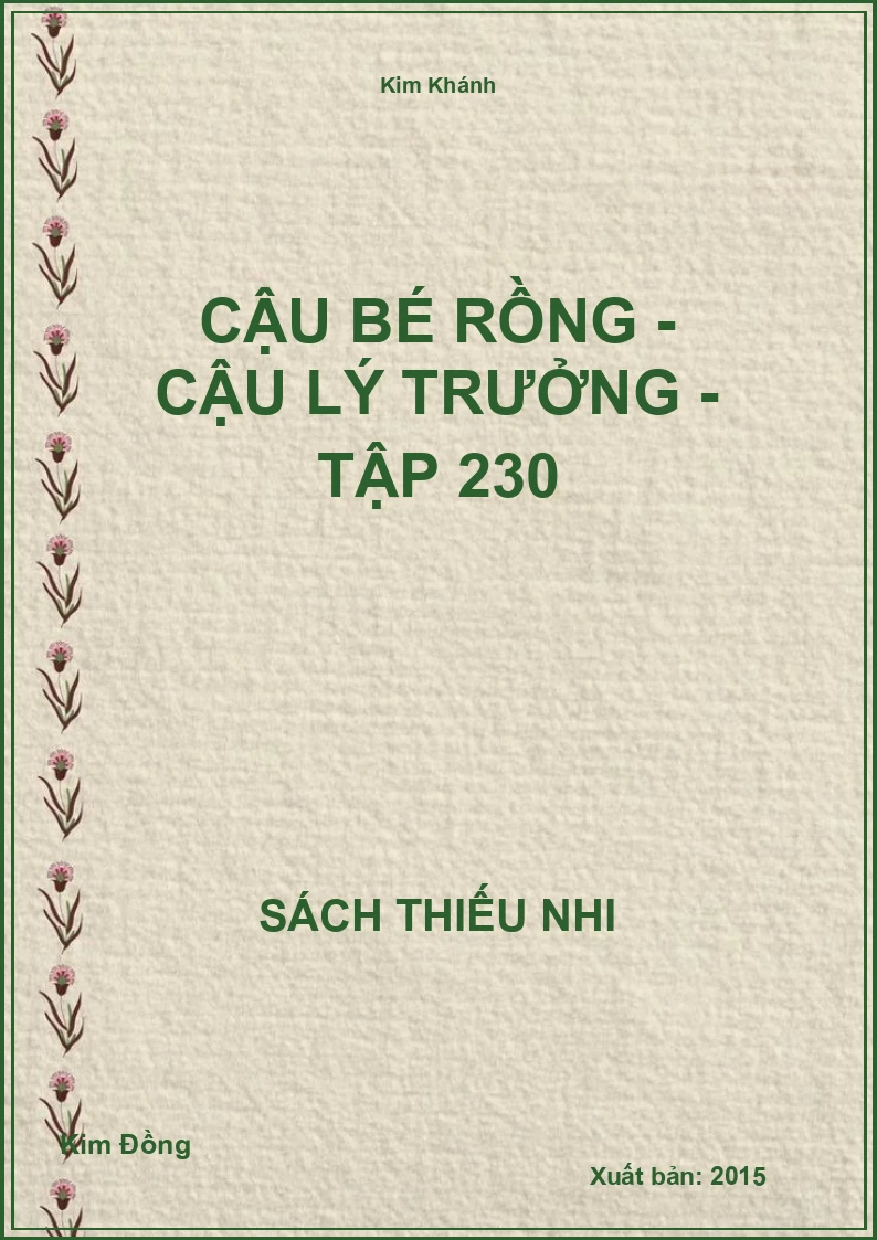 Cậu bé rồng - Cậu lý trưởng - tập 230