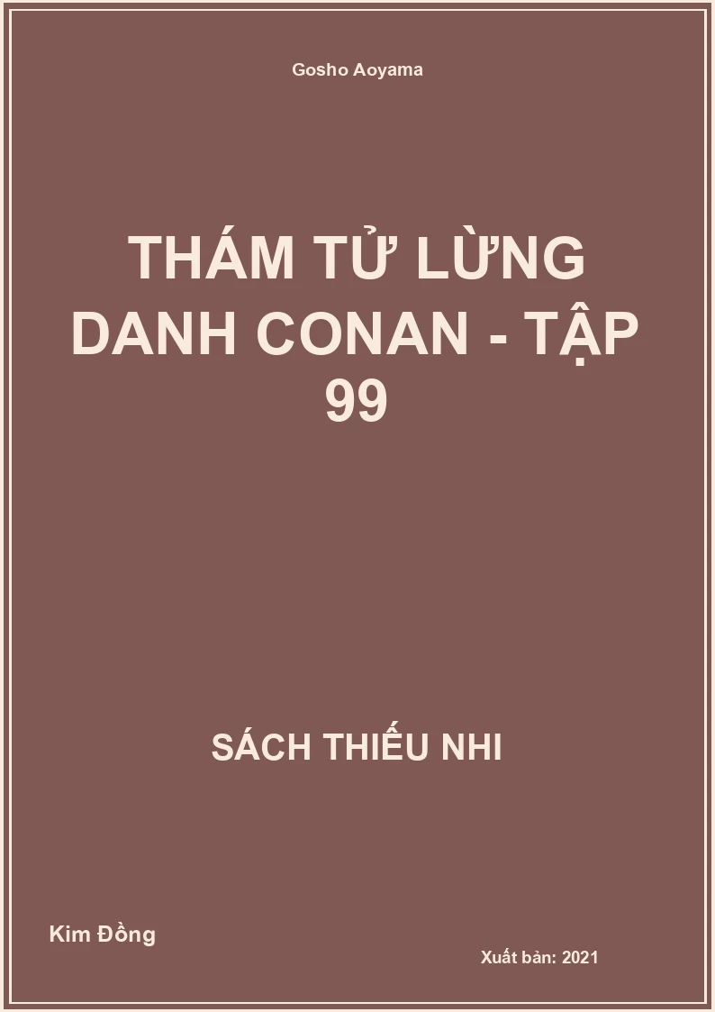 Thám tử lừng danh conan - tập 99