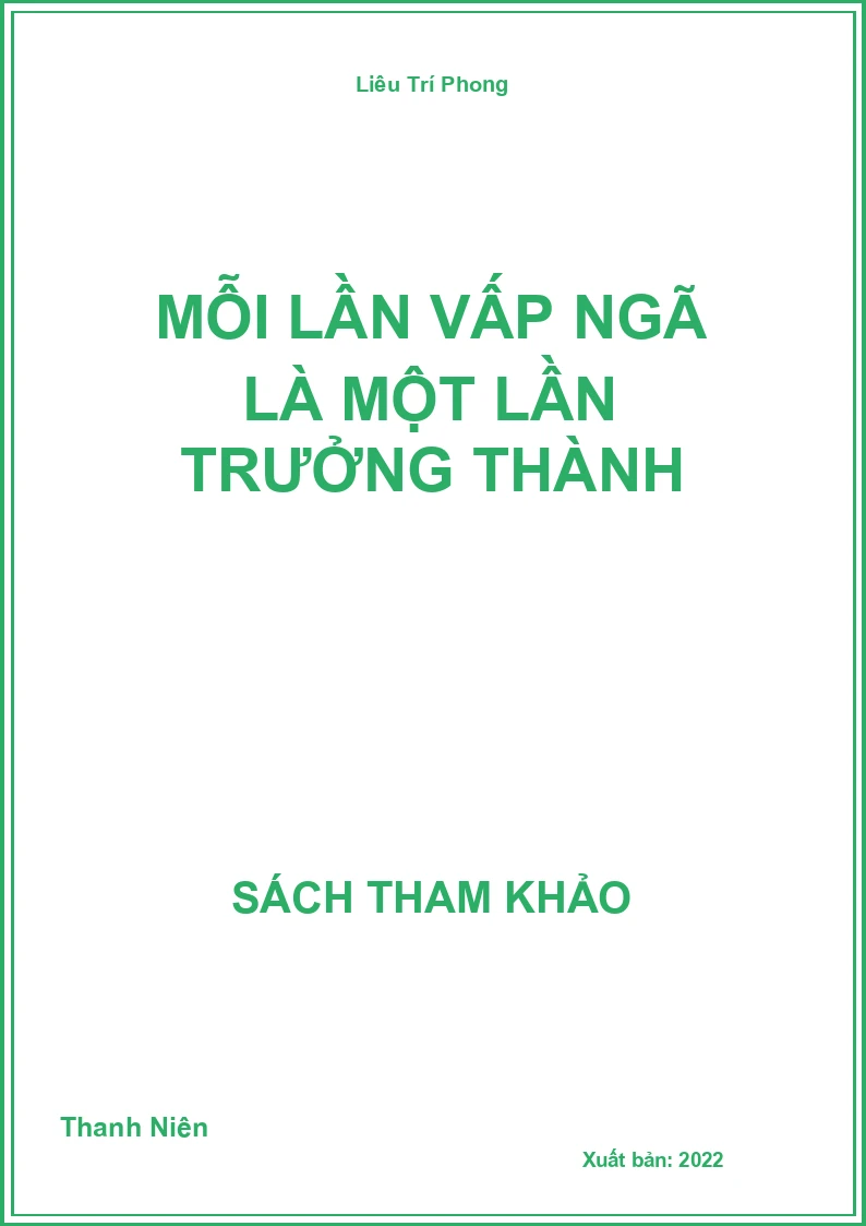 Mỗi lần vấp ngã là một lần trưởng thành