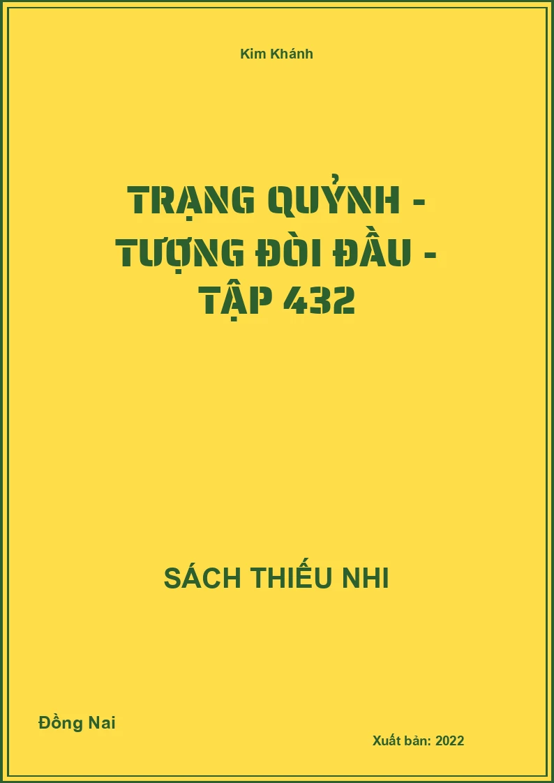 Trạng Quỷnh - Tượng đòi đầu - tập 432