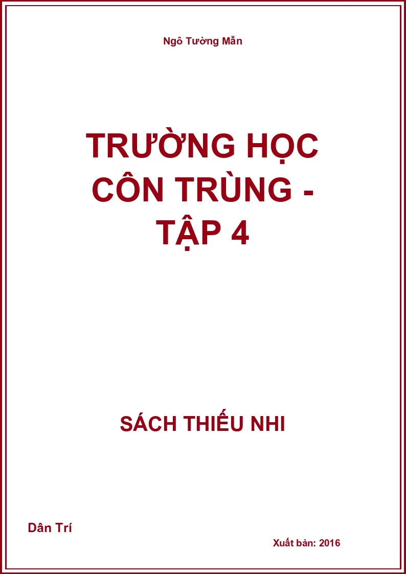 Trường học côn trùng - tập 4
