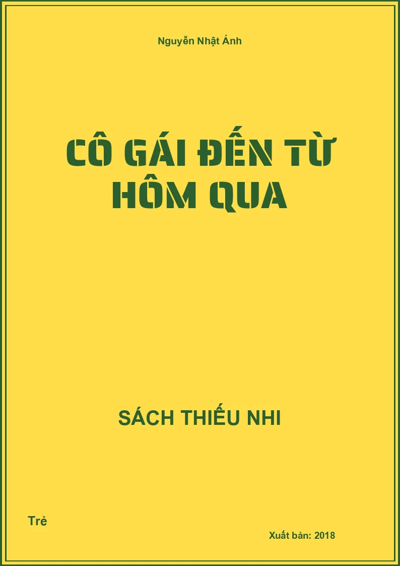 Cô gái đến từ hôm qua