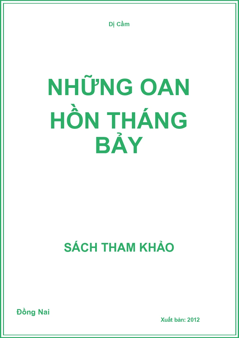 Những oan hồn tháng bảy