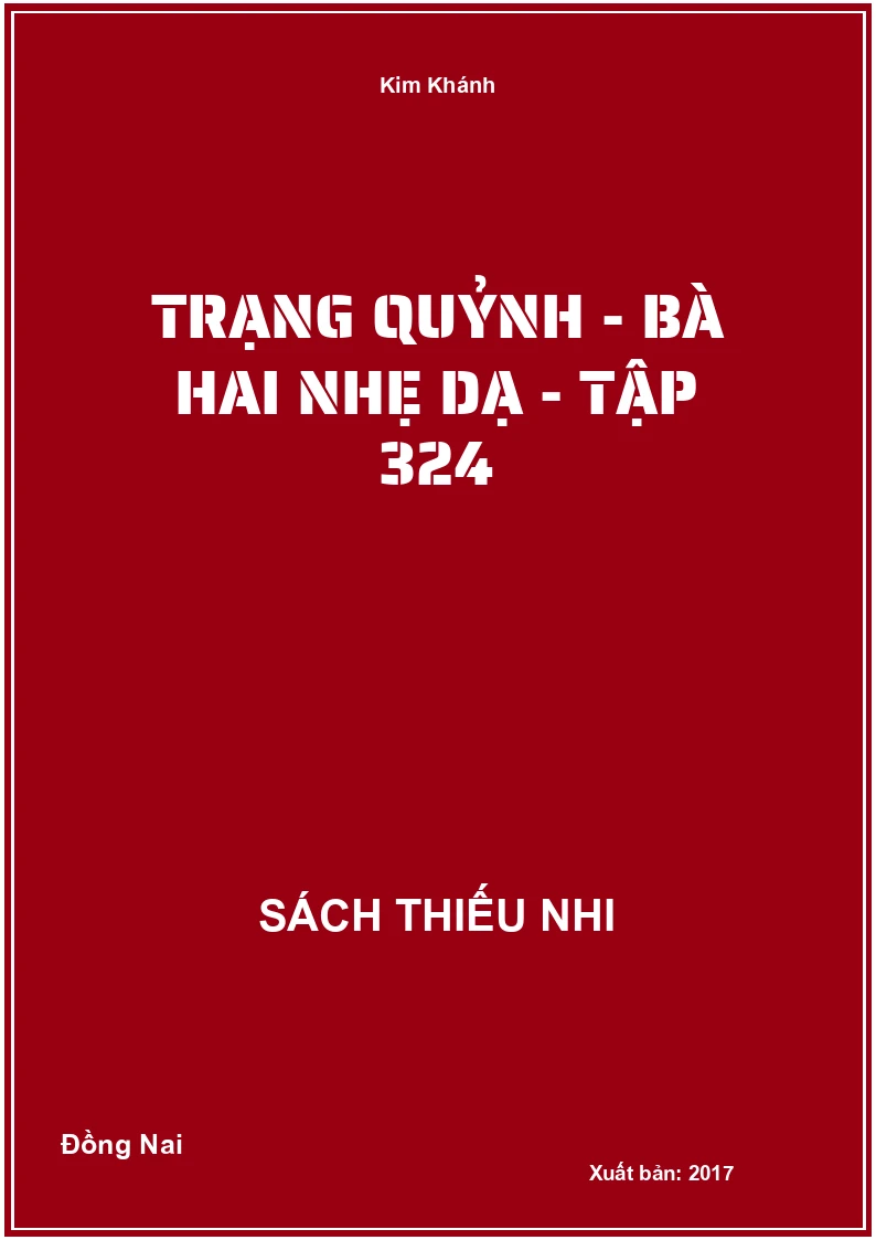 Trạng Quỷnh - Bà hai nhẹ dạ - tập 324