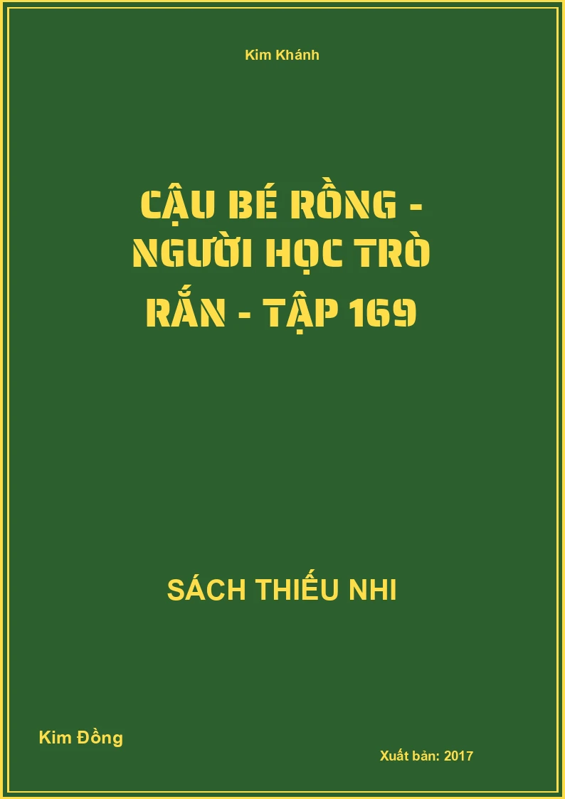 Cậu bé rồng - Người học trò rắn - tập 169