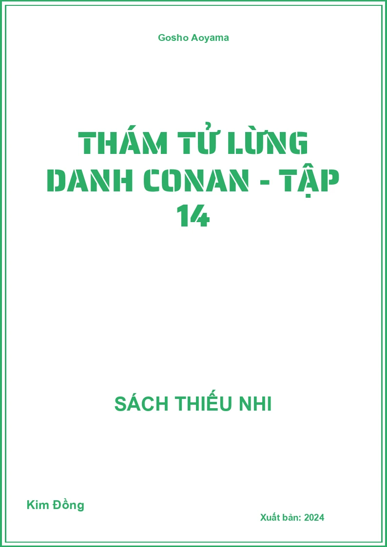Thám tử lừng danh conan - tập 14