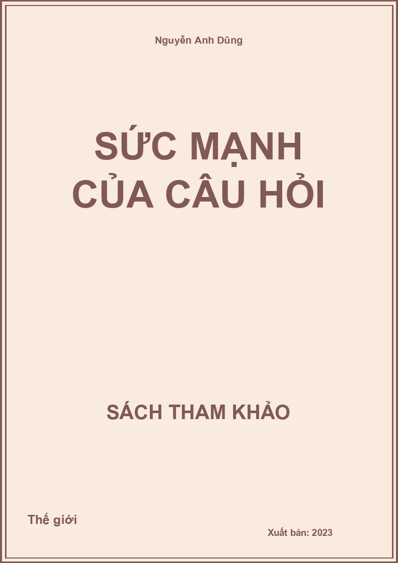 Sức mạnh của câu hỏi
