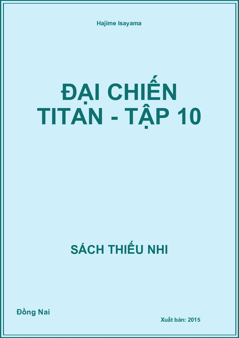 Đại chiến titan - tập 10