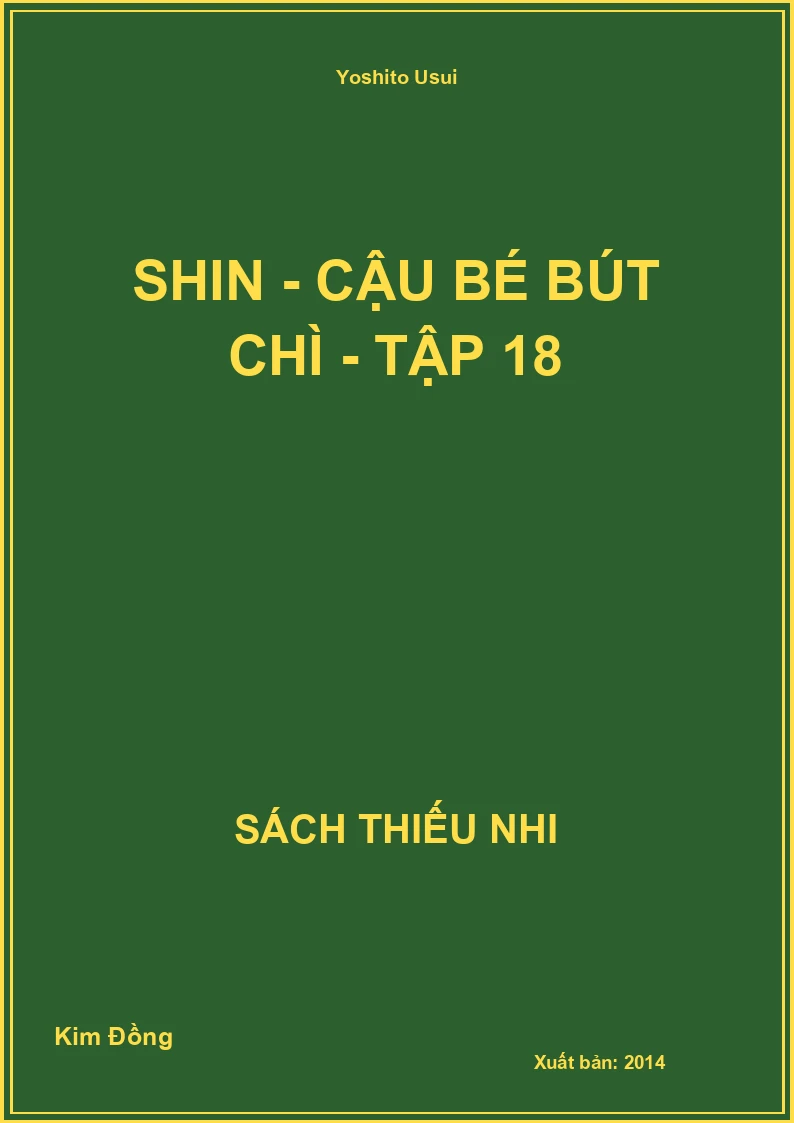 Shin - cậu bé bút chì - tập 18
