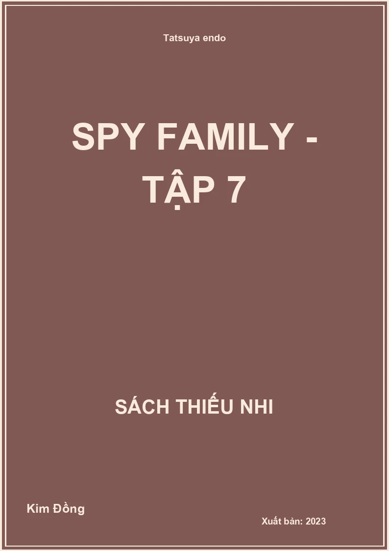 Spy family - tập 7