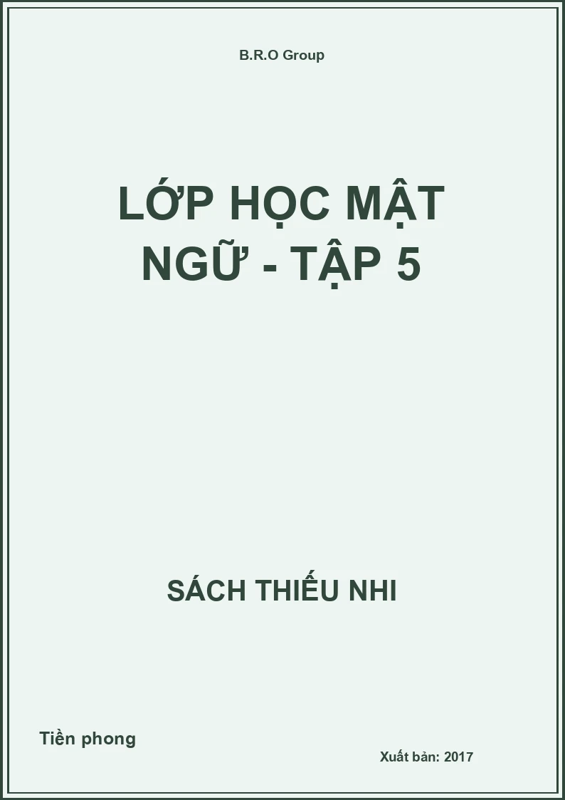 Lớp học mật ngữ - tập 5