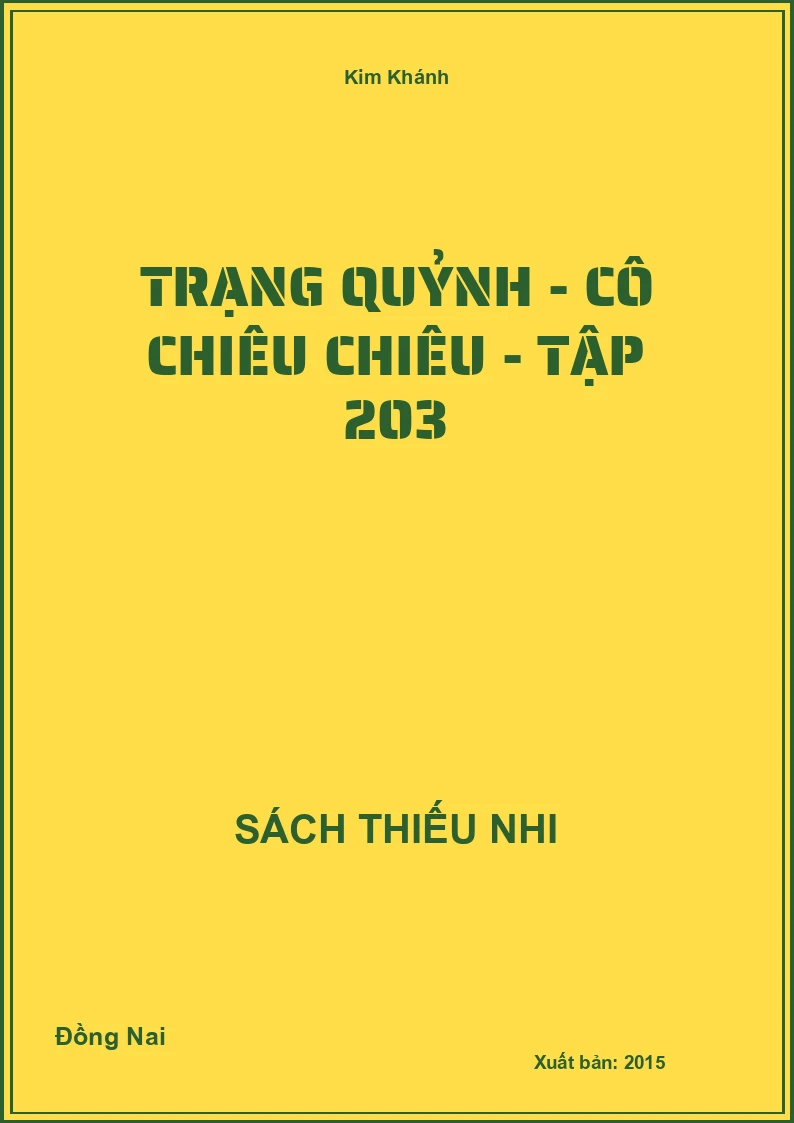 Trạng Quỷnh - cô chiêu chiêu - tập 203