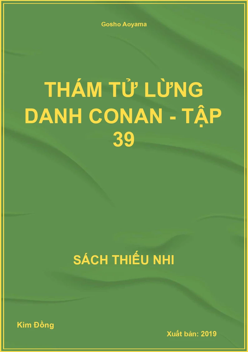 Thám tử lừng danh conan - tập 39