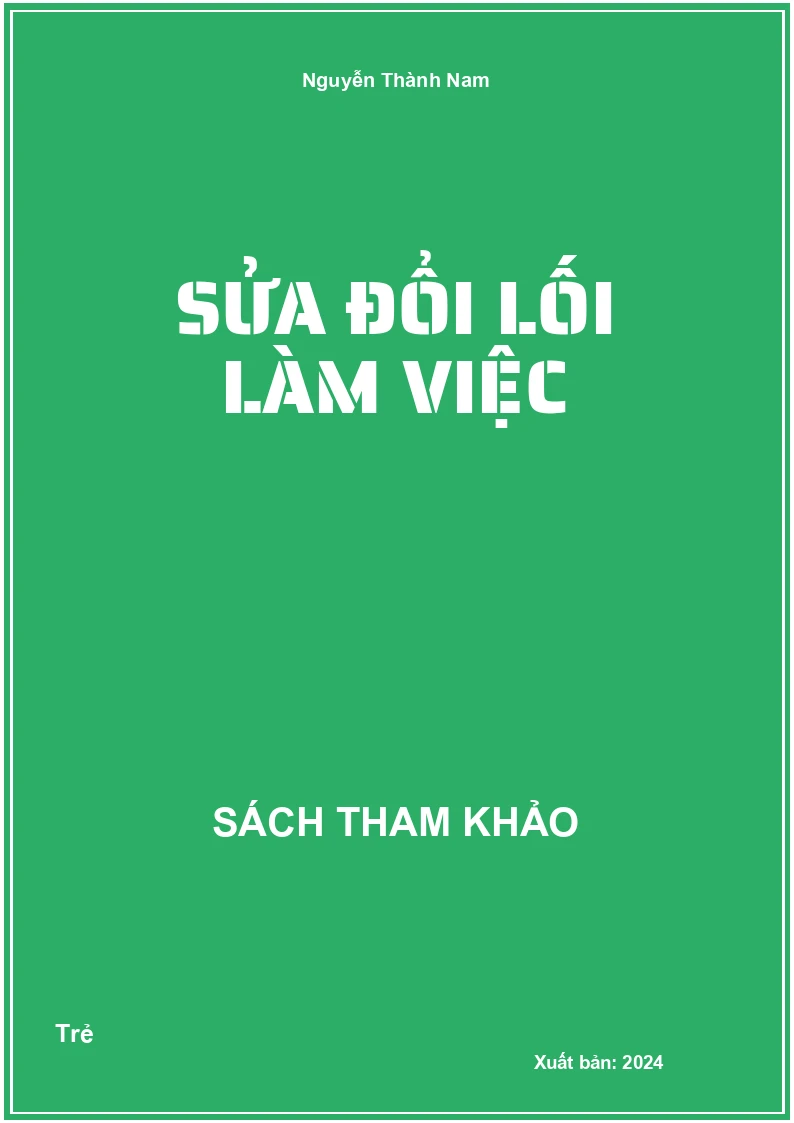 Sửa đổi lối làm việc