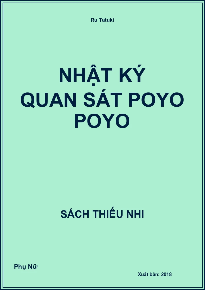 Nhật ký quan sát poyo poyo