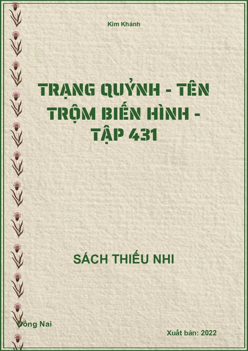 Trạng Quỷnh - Tên trộm biến hình - tập 431