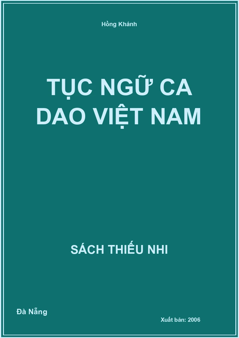 Tục Ngữ ca dao Việt Nam