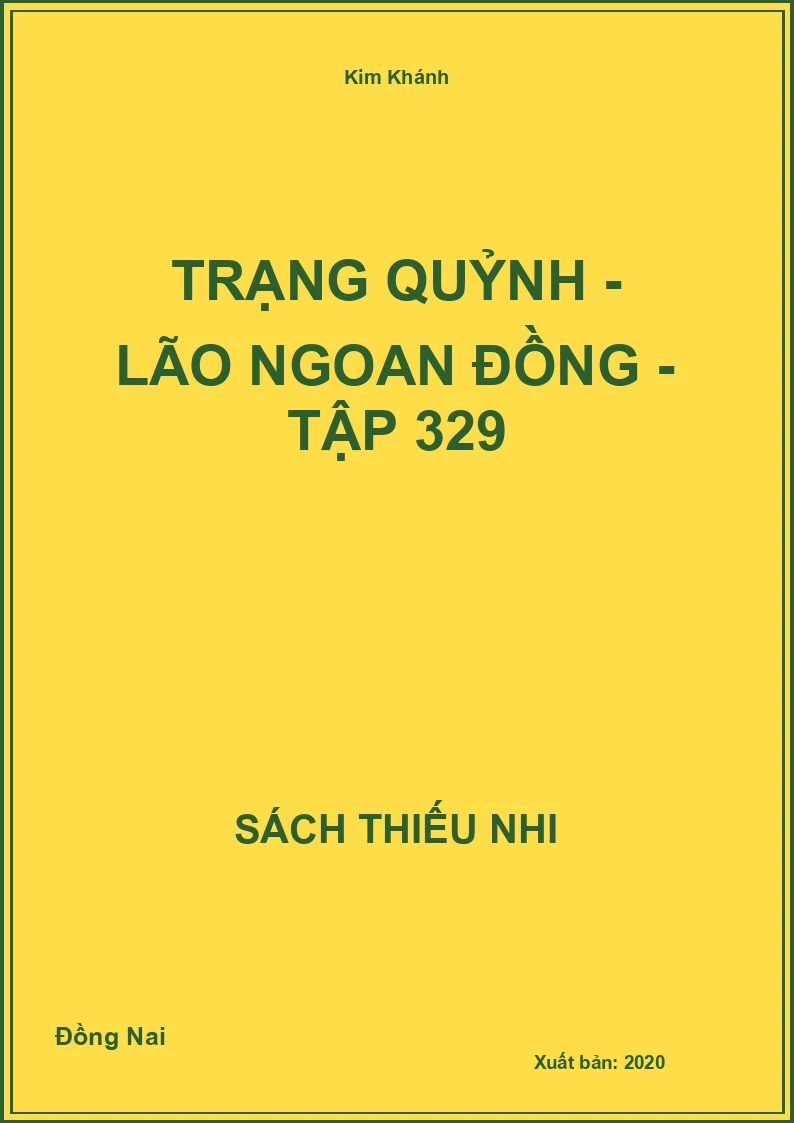 Trạng Quỷnh - Lão ngoan đồng - tập 329