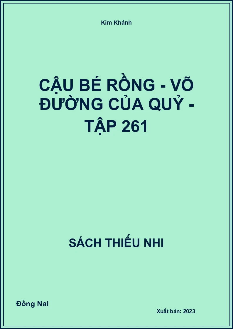 Cậu bé rồng - võ đường của quỷ - tập 261