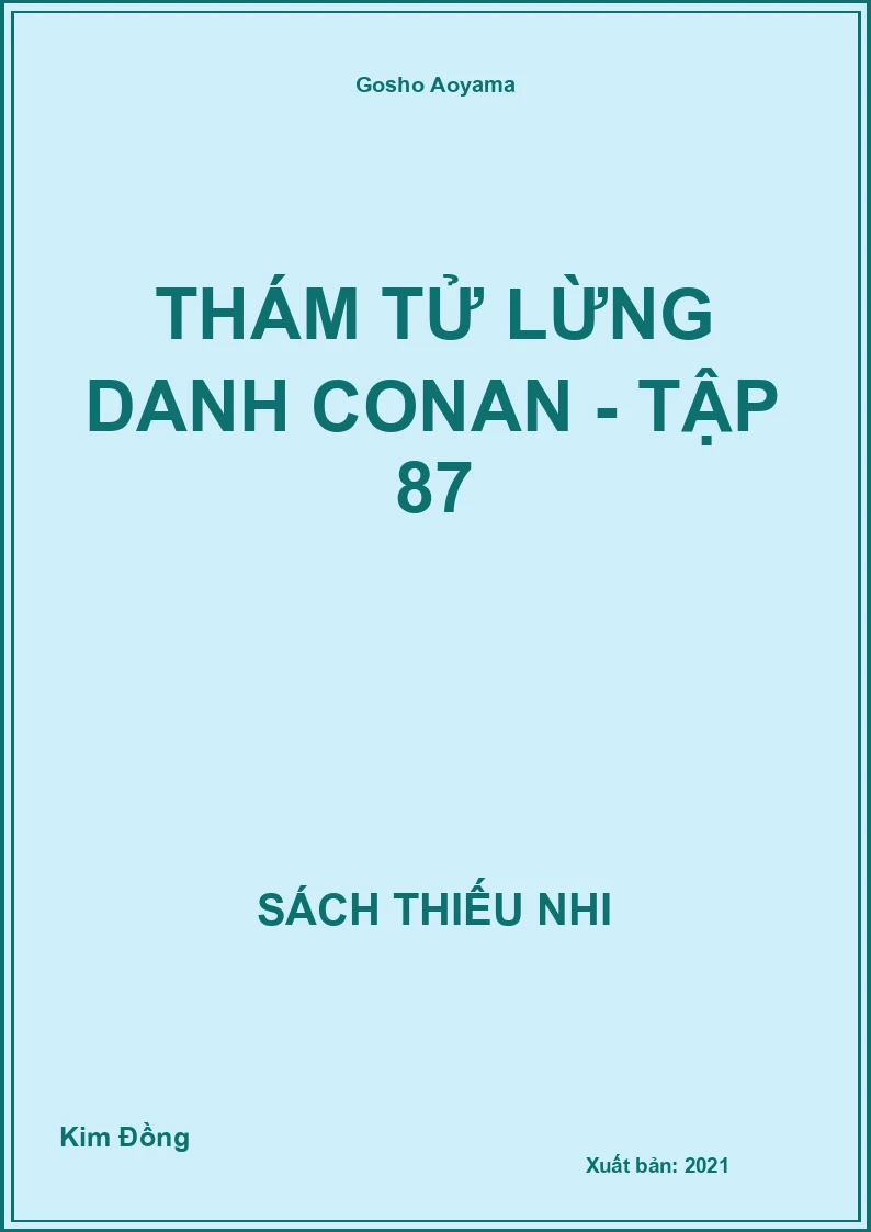 Thám tử lừng danh Conan - tập 87