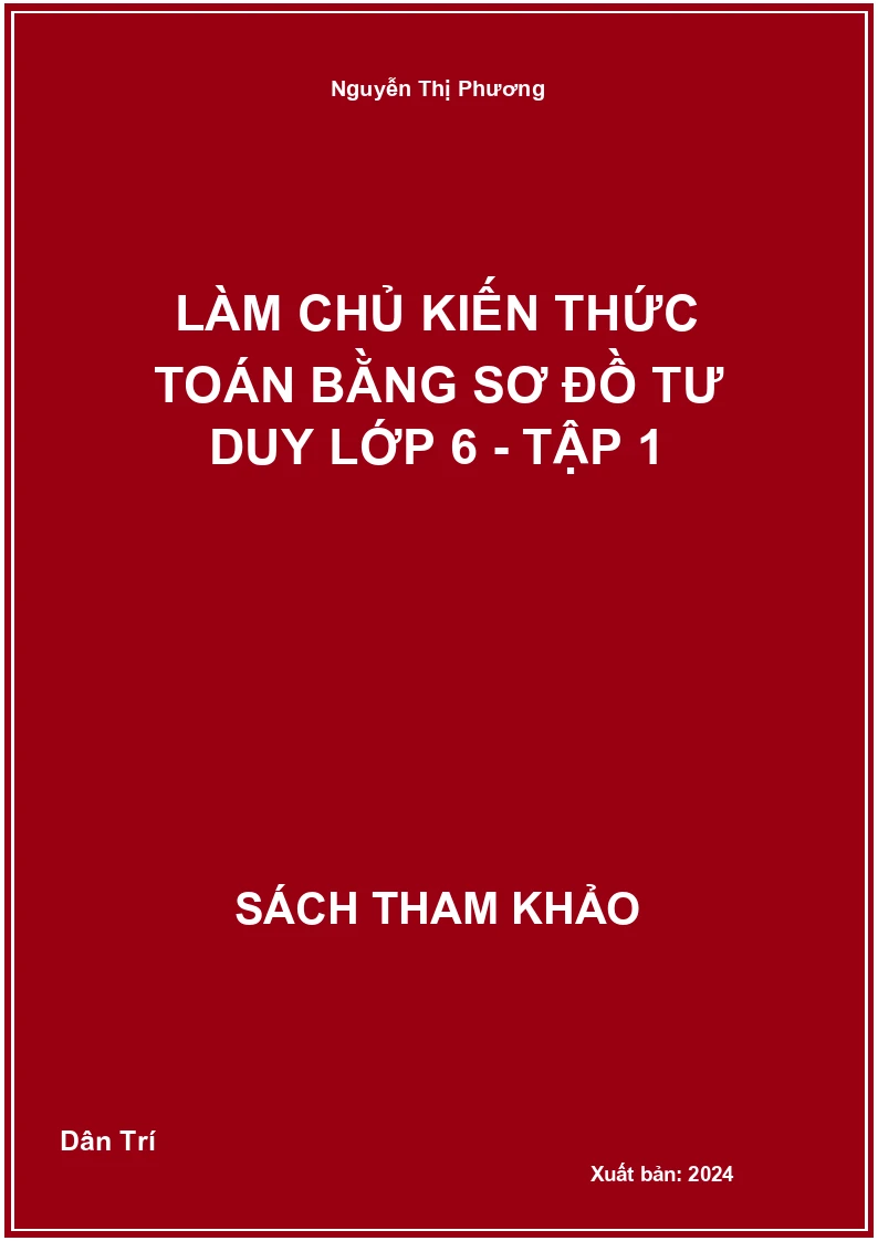 Làm chủ kiến thức toán bằng sơ đồ tư duy lớp 6 - tập 1