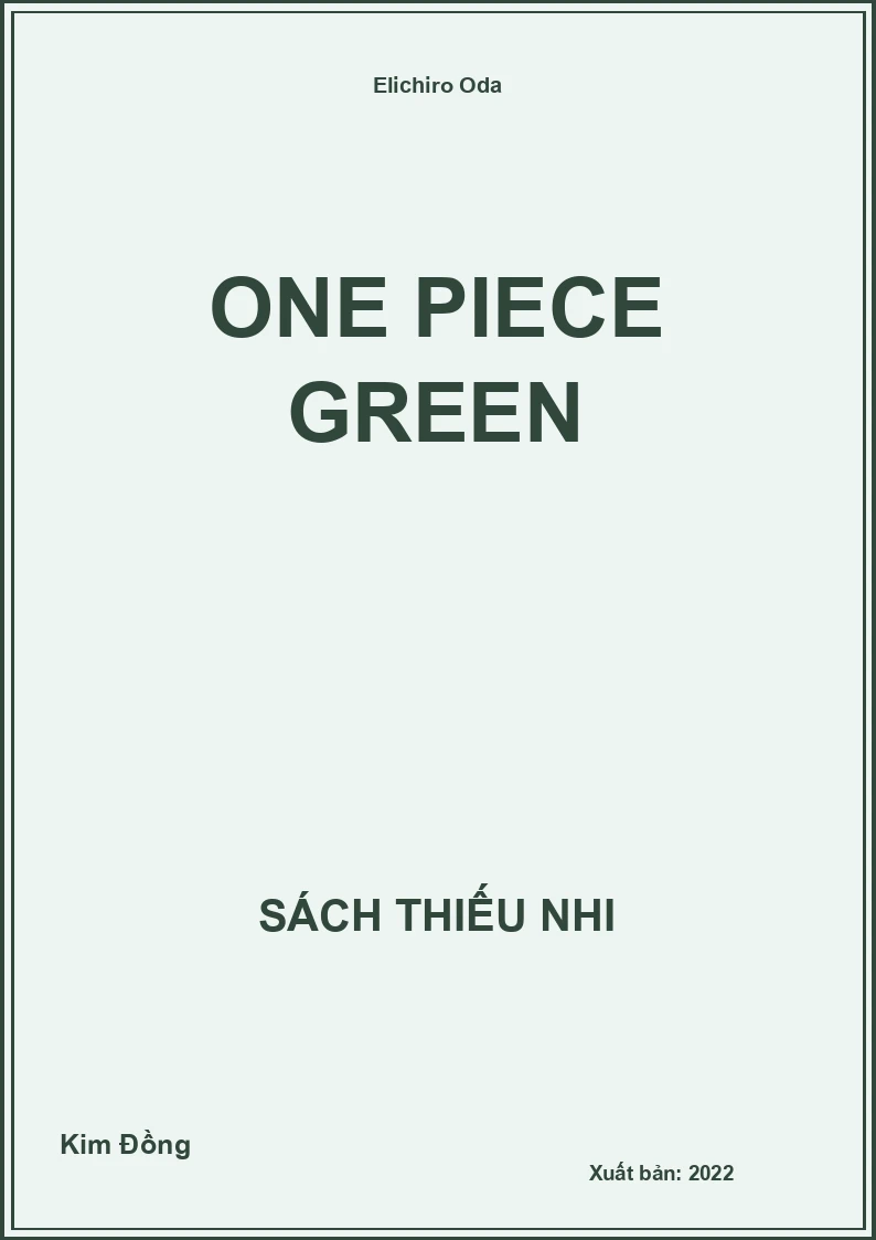 One Piece Green