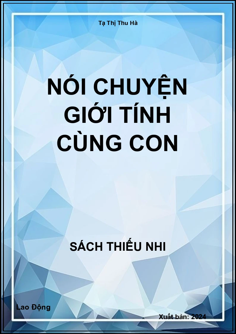 Nói chuyện giới tính cùng con