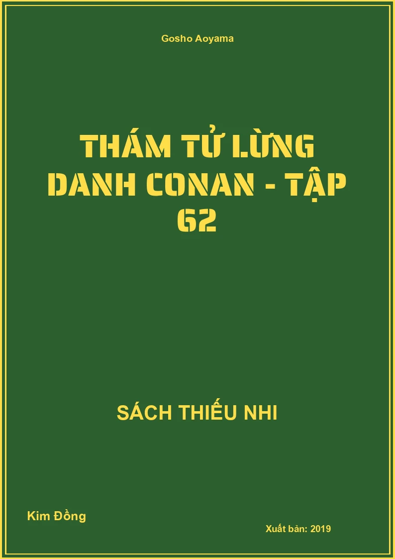 Thám tử lừng danh conan - tập 62