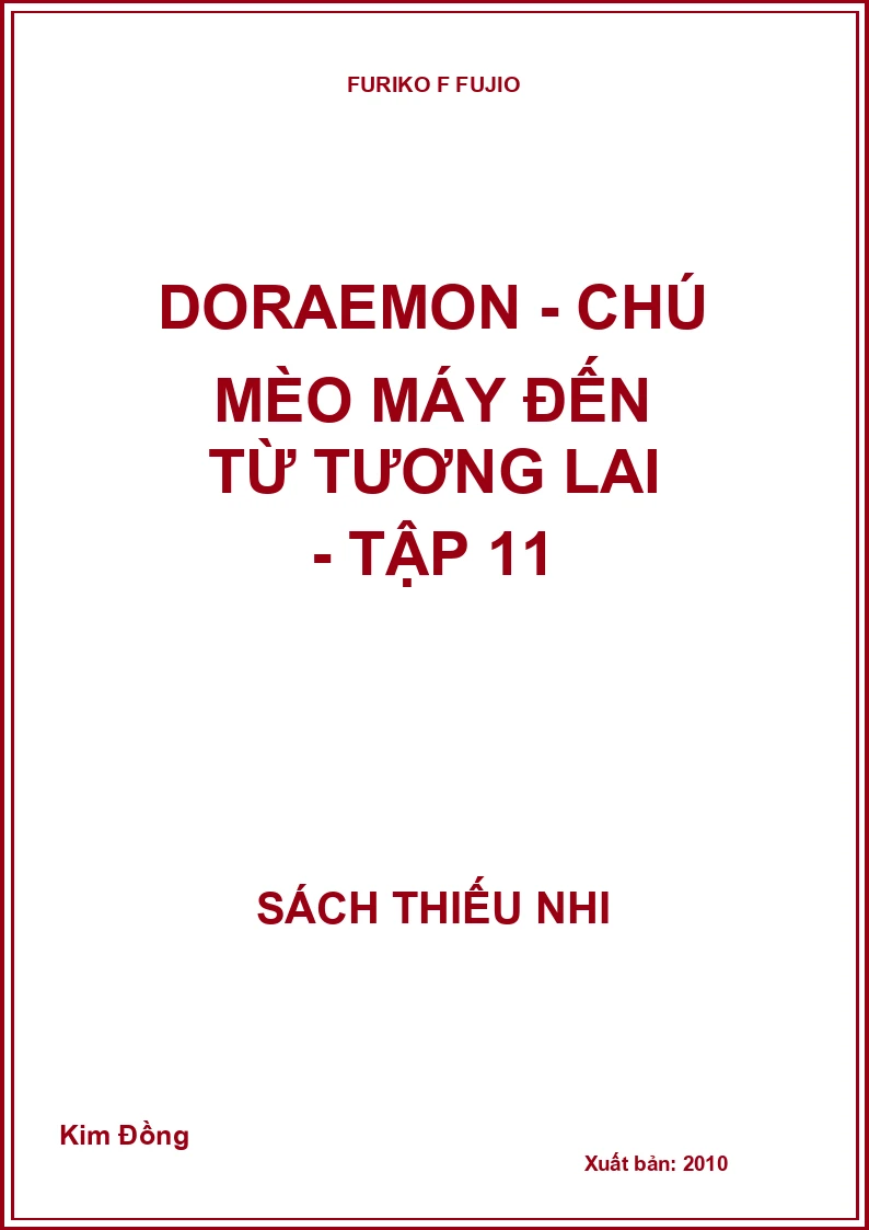 Doraemon - chú mèo máy đến từ tương lai - tập 11