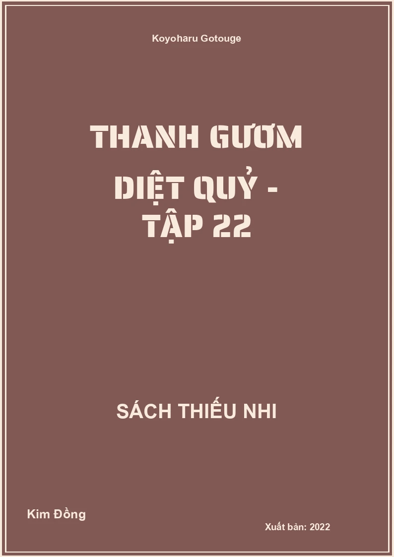 Thanh gươm diệt quỷ - tập 22
