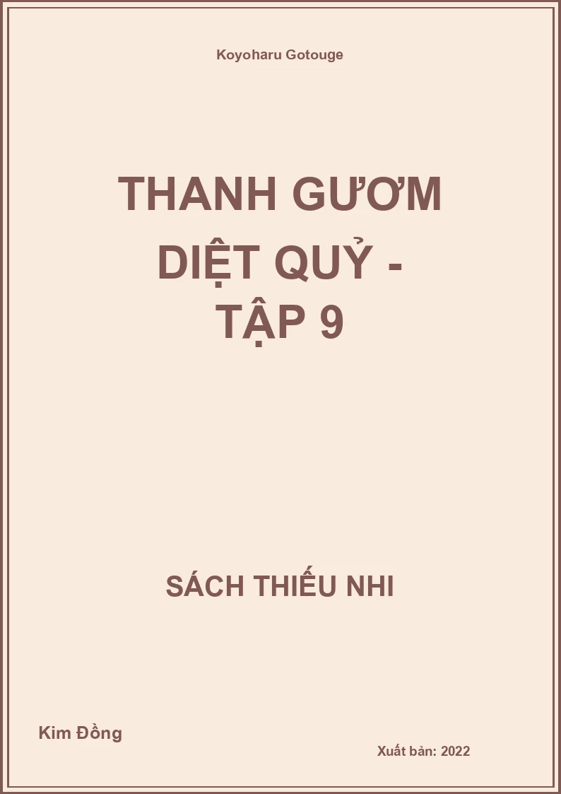 Thanh gươm diệt quỷ - tập 9