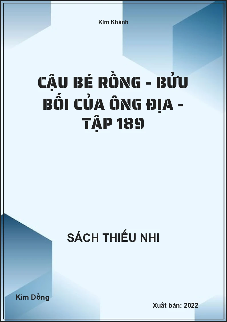 Cậu bé rồng - Bửu bối của ông địa - tập 189