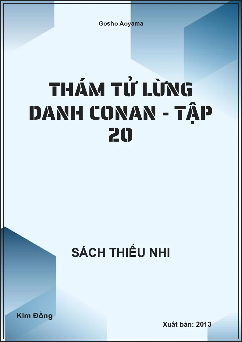 Thám tử lừng danh conan - tập 20