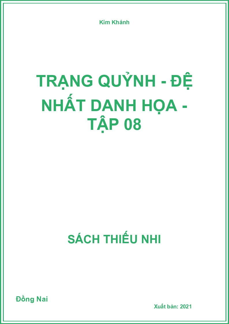 Trạng Quỷnh - đệ nhất danh họa - tập 08