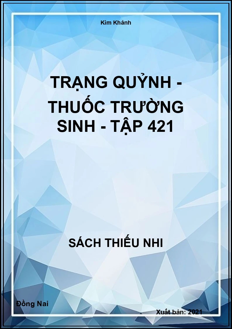 Trạng Quỷnh - thuốc trường sinh - tập 421