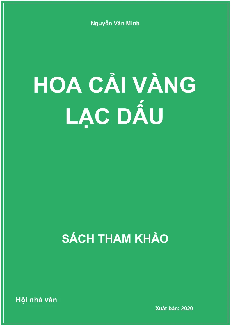 Hoa cải vàng lạc dấu