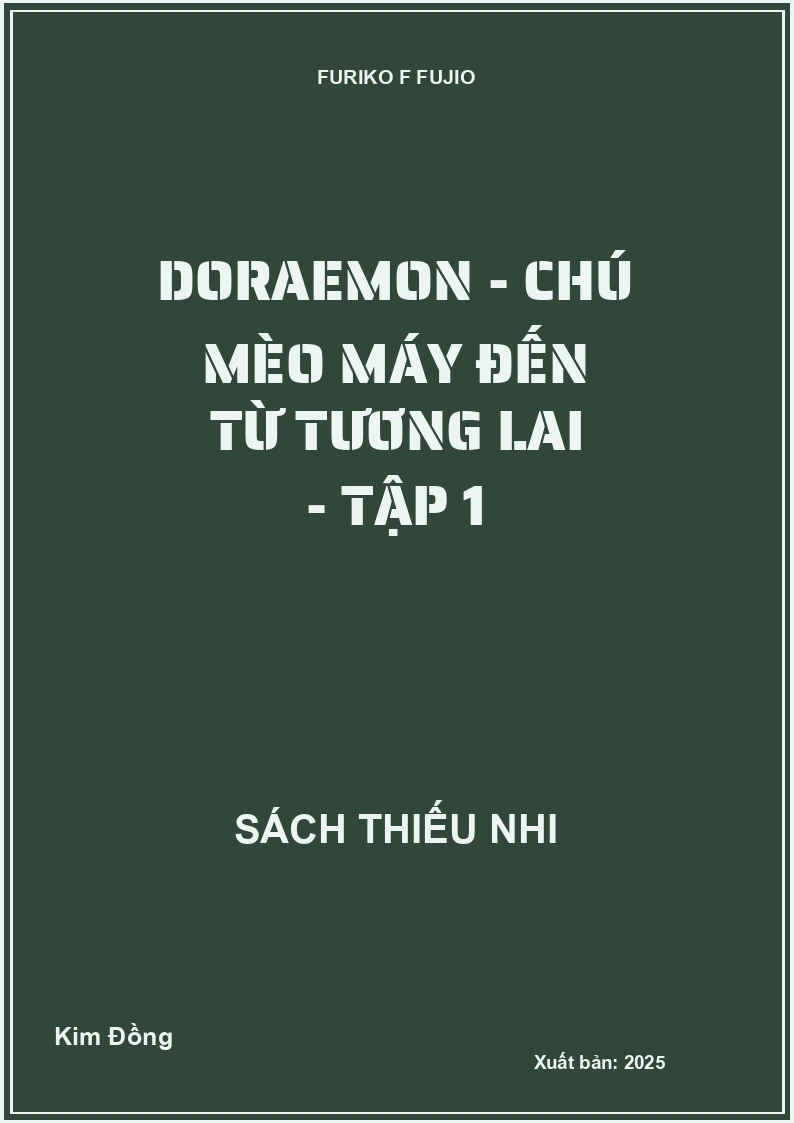Doraemon - chú mèo máy đến từ tương lai - tập 1